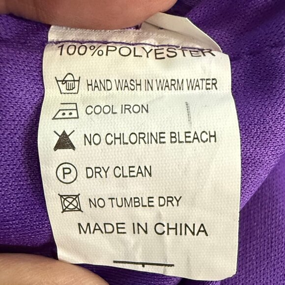 Metme Women’s 1920s Flapper Dress Roaring 20s Purple Size XXL - Picture 12 of 16